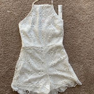 Lacey White Romper